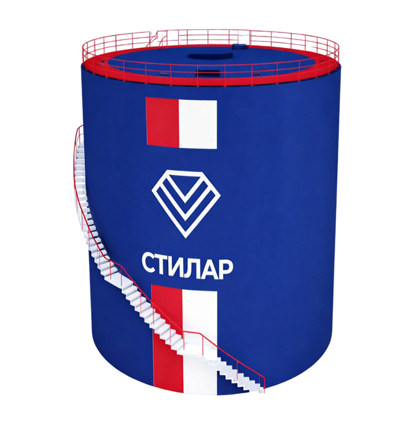 Цельносварной резервуар РВС для воды 40 м³ от завода-производителя